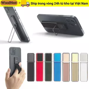 Giá đỡ nhẫn điện thoại di động WOODNEST, Dây đeo chân đế điện thoại có thể gập lại, Giá đỡ điện thoại bằng kim loại đa chức năng