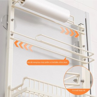 Kệ đựng gia vị nhỏ gọn cho bếp Kệ để đồ đa năng treo tường kéo ra được để đồ đạc, đồ dùng