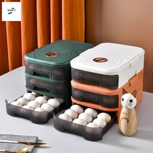 Hộp đựng trứng nhựa cấp thực phẩm - Ngăn kéo tủ lạnh dung tích lớn có cuộn tự động