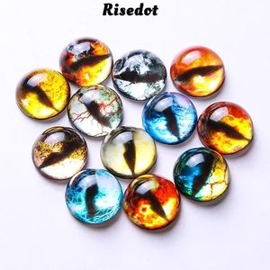 Risedot 20 Cái / 10 Đôi Mắt Thủ Công 8–20 mm, Pha Lê Lấp Lánh, Nhựa DIY Phụ Kiện Búp Bê