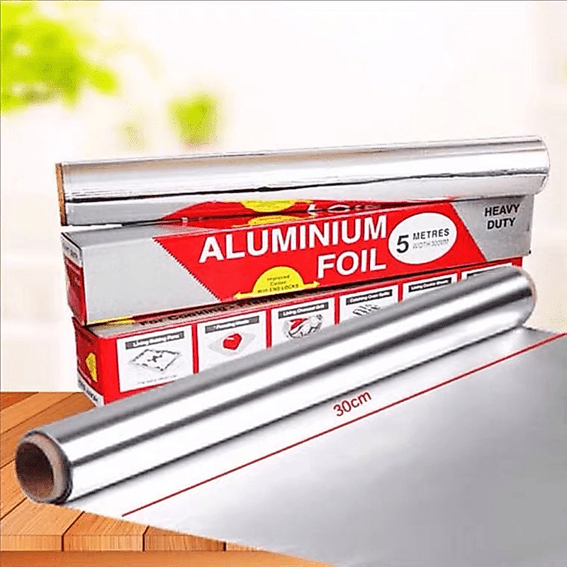 Giấy bạc nướng thực phẩm - Màng nhôm nướng thịt cuộn 5M