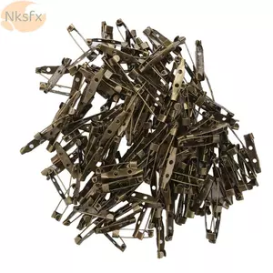 NKSFX 200 Chiếc Chân An Toàn, Trâm Cài Đồng Vintage, Chân An Toàn Thanh Kim Loại Hợp Kim Khóa An Toàn Làm Đồ Trang Sức