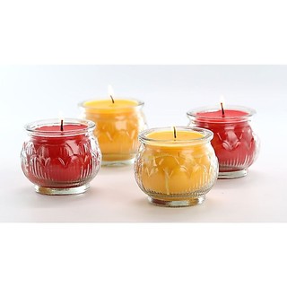 Cặp  (1 cốc) NẾN BƠ hoa sen không mùi không khói  - dâng phật, cúng dường, thắp hương cháy 24h/cốc