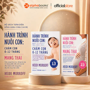 Sách - Lẻ/Combo Hành Trình Nuôi Con: Mang Thai + Chăm Con 0-12 Tháng - Heidi Murkoff (Omega Plus)
