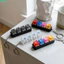 Bàn phím chuyển đổi cơ khí QEARY, 4 phím có đèn LED Móc khóa bàn phím LED, Đồ chơi nút Fidget cơ khí Chống mài mòn Bàn phím Fidget mới lạ trong suốt Ý tưởng quyến rũ