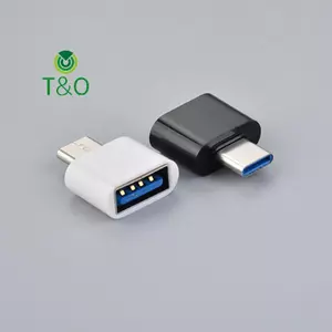 Bộ chuyển đổi Mini Type C sang USB Đầu nối dữ liệu OTG cho điện thoại di động Android [mới]