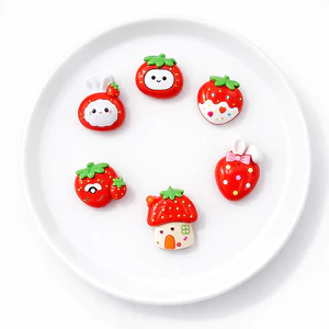 Set Charm Dâu Tây Ngọt Ngào Cute Kawaii Trang Trí Dép Túi Phụ Kiện Xinh Xắn Vườn Dâu Cổ Tích Mini Dễ Thương Hot Trend