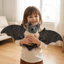 QEARY Halloween Thú Nhồi Bông, Bông PP Siêu Mềm Đáng Yêu Cánh Lớn Dơi, Thực Tế Trải Đôi Cánh Xám Lông Tơ Trang Trí Nhà Trang Trí Tiệc