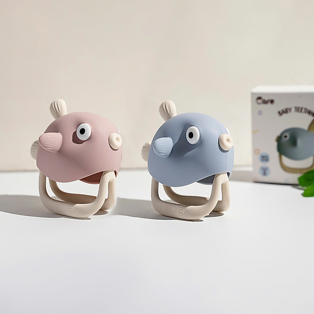 [ĐÃ KIỂM NGHIỆM] [TẶNG HỘP] Đồ Chơi Gặm Nướu Silicon Organic Mềm, An Toàn Cho Bé