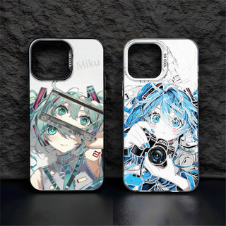 Dành cho iPhone 17 Pro Max 16 Pro / 15 14 13 12 11 XS Max "Hatsune Miku" Vỏ điện thoại mờ cứng / iPhone 12 11 X Xr 7 8 SE Vỏ mềm chống sốc Vỏ iPhone