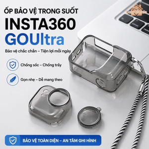 Vỏ Bảo Vệ Trong Suốt Chống Rơi Di Động Áp Dụng Insta360 GoUltra Nhẹ Gọn Chống Trầy
