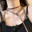Dây buộc da nhân tạo màu nâu phong cách Maillard dành cho nữ Vòng tay có thể điều chỉnh Đa chức năng Vòng eo Dây chuyền trang sức hợp thời trang Mới