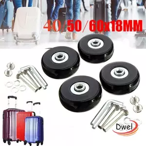DWEL 57-59MM Bánh xe hành lý du lịch bền bỉ Dia40mm / 50mm / 60mm Sửa chữa bánh xe im lặng