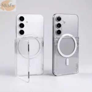 NKSFX Cho Túi Đựng Thẻ MagSafe, 2 Khe Cắm Thẻ Trong Suốt Từ Đế Đựng Thẻ, Điện Thoại Ví Siêu Mỏng Nhẹ Có Thể Tháo Rời Cho Điện Thoại Từ Tính