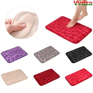 VVDZA 40 * 60cm Thảm phòng tắm Sỏi mềm Thảm lót cửa chùi chân sàn bồn tắm