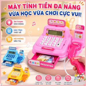 New!Máy Tính Tiền đồ Chơi Có Nhạc đèn – Màn Hình Hiển Thị, đồ Chơi Nhập Vai Siêu Thị, Phát Triển Tư Duy, Quà Tặng Cho Bé