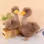 Búp bê nhồi bông QEARY Ostrich, Thiết kế sáng tạo Đồ chơi nhồi bông đà điểu mềm mại, Đồ chơi trang trí bàn làm việc 25cm ngộ nghĩnh Phong cách mô phỏng Ba lô búp bê động vật hoang dã treo