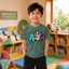 Áo ngắn tay bé trai mềm mại thấm hút mồ hôi Size 90-150 cho trẻ em từ 2-12 tuổi
