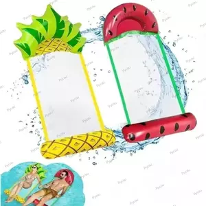 Thảm nổi bơm hơi PYCOU, Chất liệu PVC có thể gập lại Võng nước, Nệm khí bền bỉ Giường nổi bể bơi cỡ đơn nhẹ dành cho thể thao dưới nước