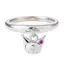 S925 Mạ Bạc Sanrio Bạn Gái Nhẫn Toàn Thân Bạc Kuromi Giai Điệu Nhẫn Bạc Cặp Đôi Bạn Gái Quà Tặng