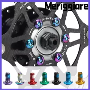 MERIGGIARE 12 Bu lông phanh đĩa xe đạp, Vít rôto đĩa xe đạp TOOPRE T25, Xe đạp MTB M5 * 10 Vít phanh đĩa xe đạp bằng thép không gỉ để đi xe đường trường Du lịch