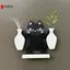 Nam Châm Bình Mèo Mini Cho Tủ Lạnh Thiết Kế Đôi Whisker Collector Mèo Từ Tính Dễ Thương Trang Trí Nhà Cho Nhà Bếp Tủ Lạnh Từ Tính VN