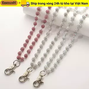 ESSENCEH Ví Dây Xích, Quần Hip Hop Hipster Quần Kim Cương Giả Móc Khóa, Trang Sức Đá Trắng