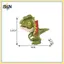 B & N Khủng long ngón tay kỷ Jura Triceratops Tyrannosaurus Đồ chơi mô hình dành cho trẻ em Đồ chơi tương tác Khủng long cắn ngón tay sáng tạo Quà tặng cho bé trai.