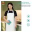 Tạp dề TPU chịu nhiệt Chống dầu không mùi có thể điều chỉnh cho nam nữ Nhà bếp BBQ Làm vườn [VN]