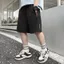 Quần short thể thao nam PYCOU, Quần short chạy bộ khô nhanh bằng lụa băng, Nhẹ thoáng khí dáng rộng vừa vặn Quần short thể thao eo co giãn chạy bộ