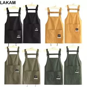 Tạp dề cắt tóc LAKAM, Tạp dề nấu ăn 2 kích cỡ chống thấm nước, Túi lớn thoáng khí Quần áo làm việc chuyên nghiệp Dụng cụ làm tóc
