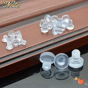 NOTE1 Lỗ Cắm Cao Su Trong Suốt Phụ Kiện Nội Thất Cửa Cản Chân Miếng Lót