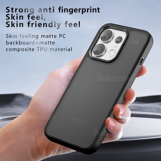 Ốp Lưng Cho Oppo Reno16 Pro F Reno16Pro Reno16F 5G 2026 Matte Skin Feel Trong Suốt Mờ TPU Ốp lưng Acrylic Từ Tính Với Áo Giáp Sạc Không Dây Ốp Lưng Chống Sốc