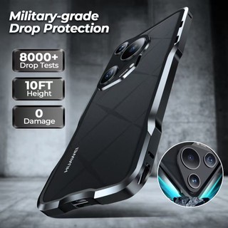[JLK] Ốp Lưng Nhôm Cho Huawei Pura 80 70 Ultra 70 Pro + Ốp Lưng P80 P70 Pro P70 P80 Khung Kim Loại Siêu Chống Sốc Vỏ Điện Thoại