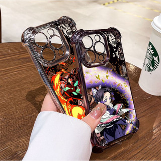 Ốp Điện Thoại Samsung Galaxy A12 A22 A02 A02S A52 A52S A32 A50S A50S A21S A51 A31 A10S Cool Anime Demon Slayer Túi Khí Hoạt Hình Sang Trọng Mềm Mại Chống Rơi Trong Suốt