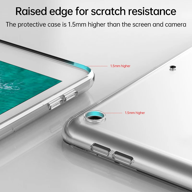 Ốp Lưng Mềm Trong Suốt Cho iPad 11th A16 Air 11 "M2 / M3 10th 10.9inch mini 6 8.3" 7 8 9 10.2 "Air 4 / 5 / 6 10.9" iPad Air 3 10.5 "iPad Air 9.7 '' iPad Pro 11