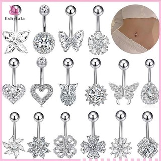 Cá Tính Gợi Cảm Trái Tim Bụng Nút Nhẫn Nữ Cô Gái Pha Lê Zircon Bụng Rốn Nhẫn Cơ Thể Trang Sức [MỚI]