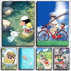 Anime Crayon Shin-chan poster Treo Tường Nghệ Thuật Nhà Phòng Khách Phòng Ngủ Thanh Trang Trí Thẩm Mỹ