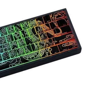 BTM Profile Keycaps 74Key Backlit Keycaps Loong Theme cho 60 61 65 67 68 Bàn phím chơi game