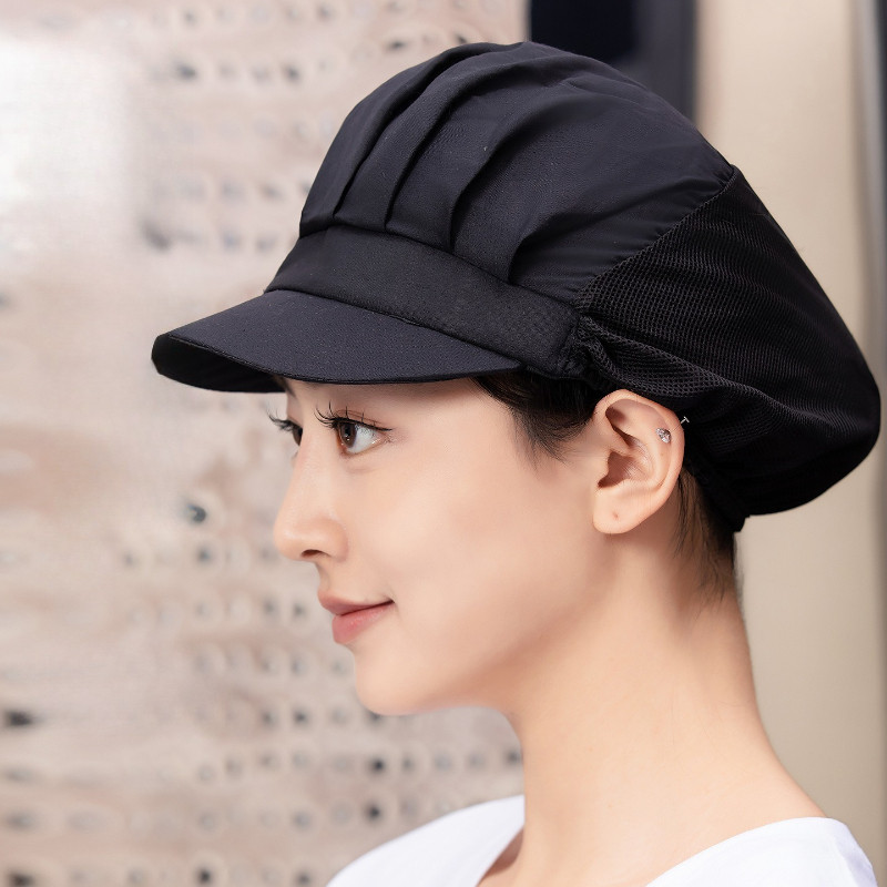 Nón vải lưới trùm tóc công nhân thực phẩm,Nón đầu bếp nón lưới trùm đầu cho Nam Nữ
