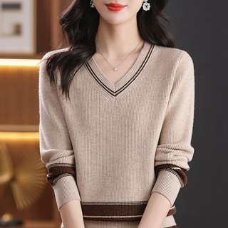 Áo len dệt kim nữ dáng rộng mỏng nhẹ, phiên bản Hàn Quốc, thoải mái mặc hàng ngày