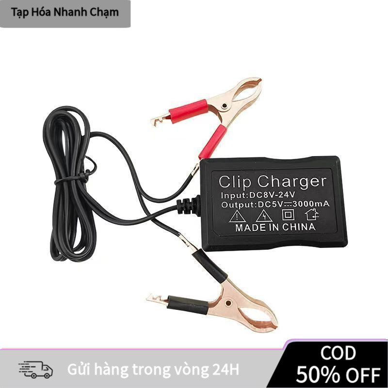 [COD]Bộ Sạc USB 5V Từ Nguồn 12V 24V – Sạc Điện Thoại Trên Ô Tô, Xe Máy, Tương Thích Nhiều Thiết Bị