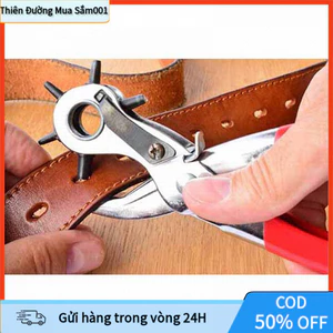 Kìm Bấm Lỗ Dây Nịt Chuyên Dụng 6 Kích Cỡ, Bấm Dễ Dàng Trên Da, Giấy, Nhựa