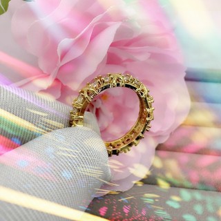 ❤ Nguyên Bản Cổ Điển Bốn Màu Tùy Chọn Thời Trang Nguyên Bản X Màu Tách Nhẫn Moissanite Mạ Vàng Hoa Hồng Nhẫn Nữ Sang Trọng Cưới Người Yêu Trang Sức
