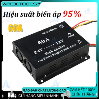 Bộ giảm áp 24V sang 12V cho xe tải & xe buýt - Hiệu suất cao, 10A 30A 60A