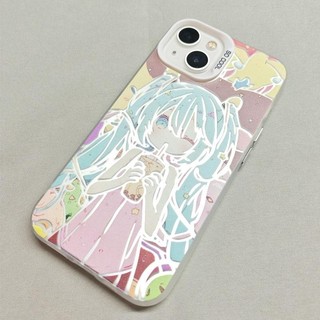 Ốp lưng iPhone hình Hatsune Miku công nghệ IMD chống trầy xước | Tương thích iPhone 16/15/14/13/12/11 Pro Max/XR/XS Max