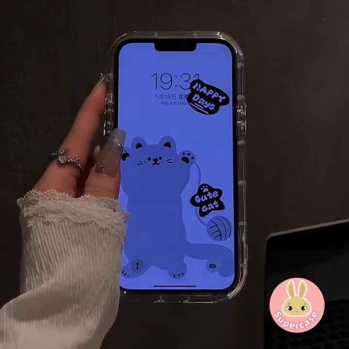 Ốp Điện Thoại Gương Mèo Dễ Thương Cho Redmi Note 15 14 13 12 11 Pro Plus Turbo SE 10 10T Pro 9T Turbo 4 Pro 15 12 12R 5G 4G Vỏ Mềm Sang Trọng Chống Sốc Ốp Lưng Trong Suốt