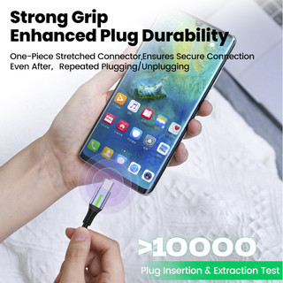 Cáp dữ liệu Elough 0,25M / 0,5M Cáp điện thoại di động USB A đến Type C PD60W Cáp ngắn dữ liệu sạc nhanh cho Power Bank