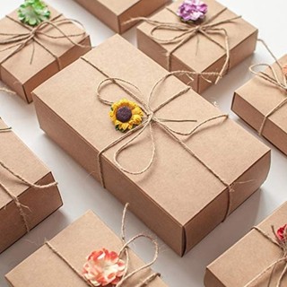 Hộp giấy kraft JKDESIGN kiểu ngăn kéo mini, thân thiện môi trường, có thể tái chế, dùng làm hộp quà hoặc đựng kẹo