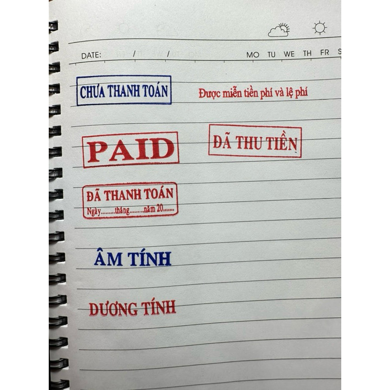 [ CHÍNH HÃNG ĐÀI LOAN, BẢO HÀNH MẶT DẤU ] Khắc Con dấu, mộc đóng dấu tên 1-2 dòng  Shiny S-222/ S-308.